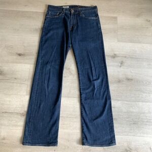 AG Adriano Goldschmied The Hero Relaxed Fit Jeans Dark Wash Straight Leg 32x31